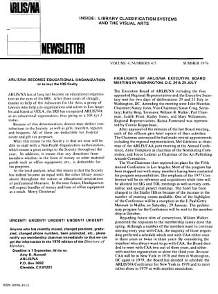 Summer 1975 Newsletter
