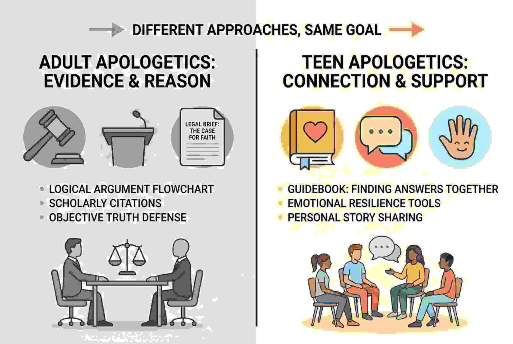 Comparison between Lee Strobel's adult and teen apologetics books.